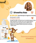 Cleansing and moisturizing dog shampoo