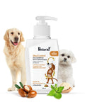 Shed control dog shampoo with jojoba oil and nettle extract