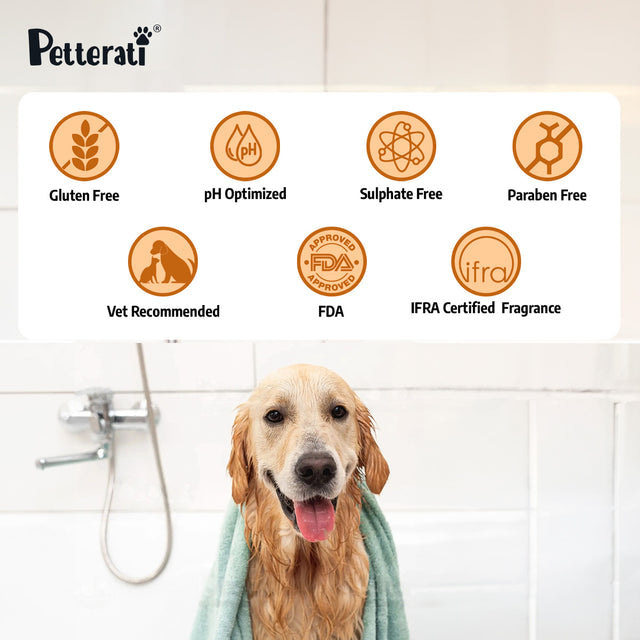 Petterati Cleansing Moisturizing Oatmeal Dog Shampoo