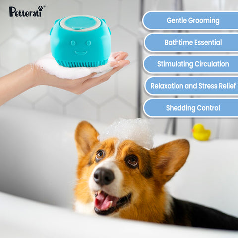 Petterati Shampoo Brush for Dogs: The Perfect Grooming Companion for Your Dog