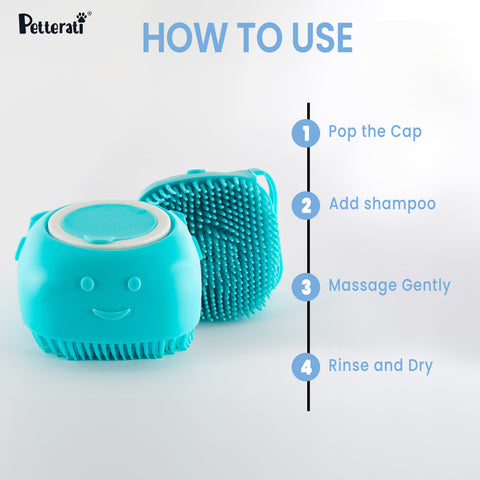 Petterati Shampoo Brush for Dogs: The Perfect Grooming Companion for Your Dog