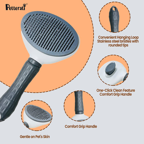 Petterati Deshedding Brush for Dogs: Effortless Grooming for a Healthy, Shedding-Free Coat